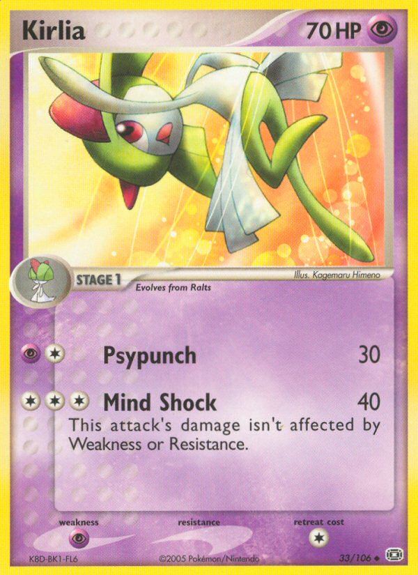 EX Emerald Kirlia #33/106
